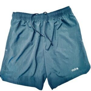 Mitre Shorts Mens M 7.5" Inseam Reflective Drawstring Pockets Unlined Mesh Vents